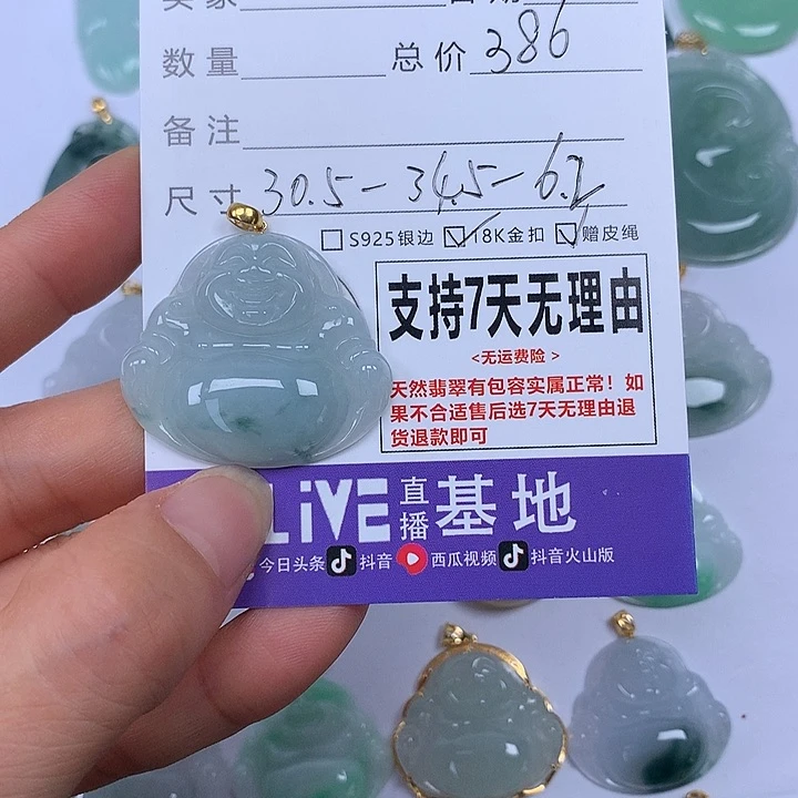 翡翠未镶嵌颈饰天