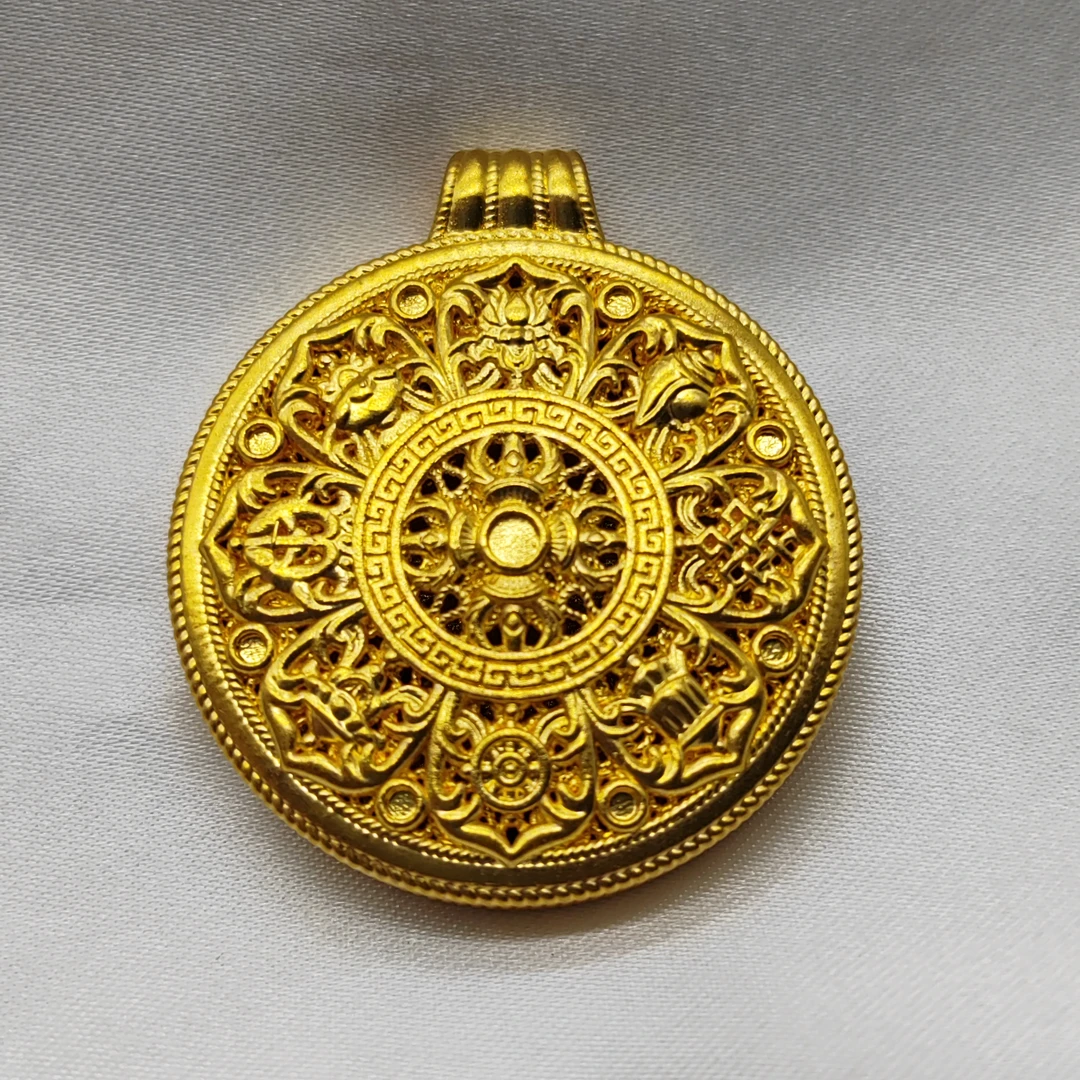 足金饰品/大金刚杵八宝罗盘/8.26/1B5C2473/k