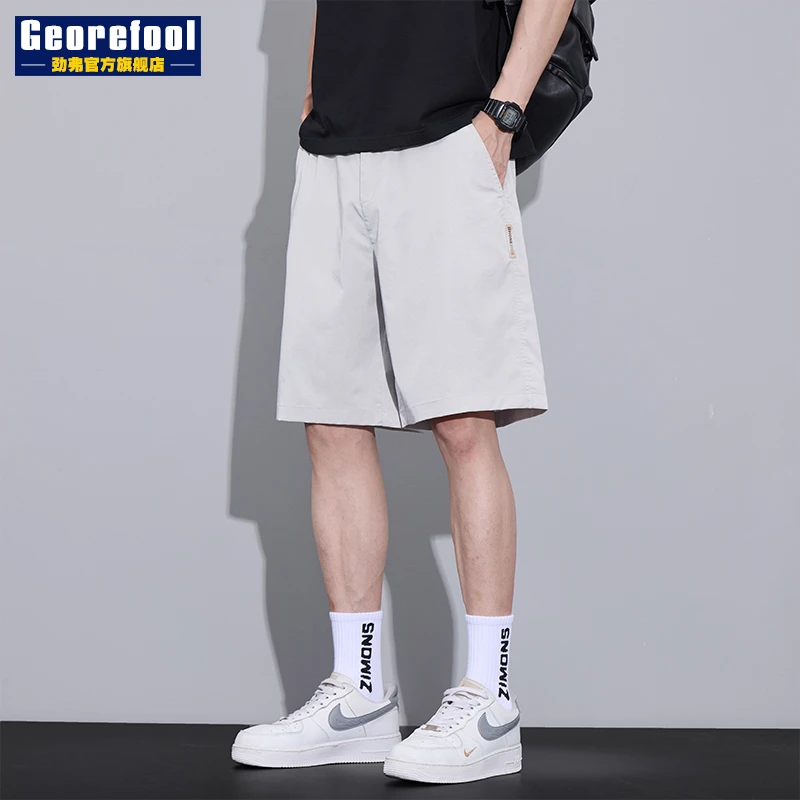 冰丝牛仔短裤男士2025夏季薄款百搭五分短裤美式休闲潮流运动中裤