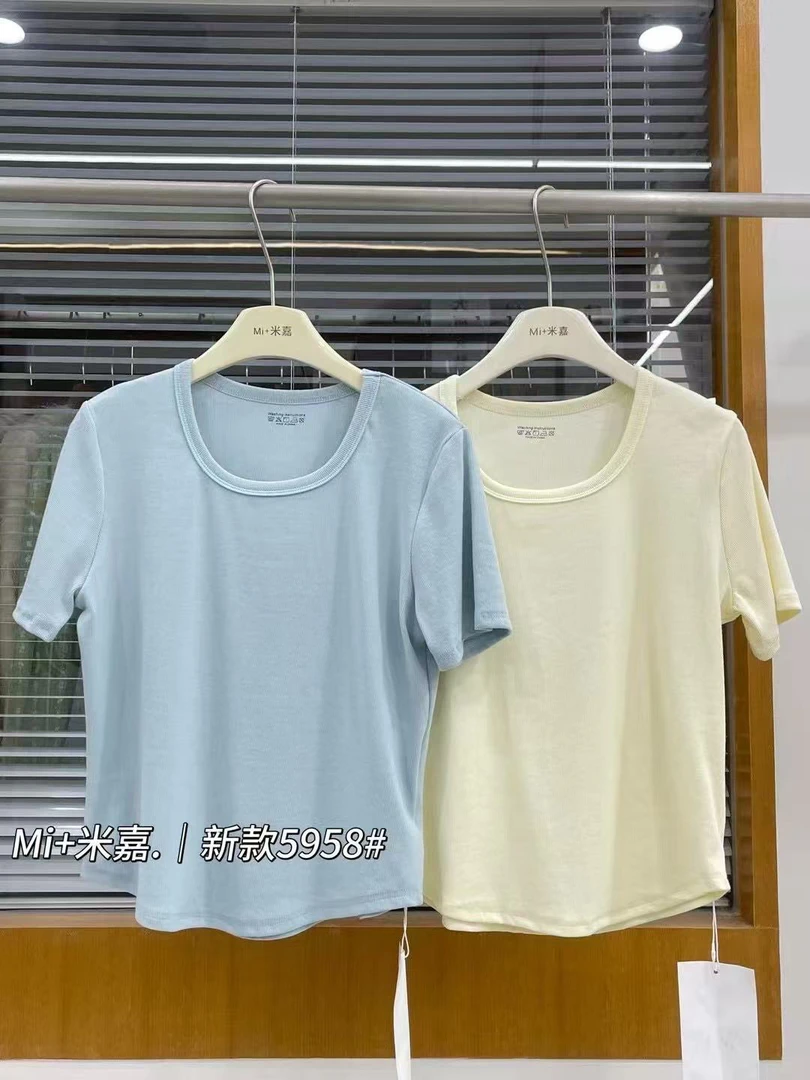 【纯色素T】休闲T恤