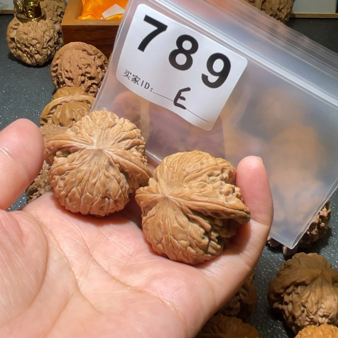 一***水文玩核桃把件磨盘