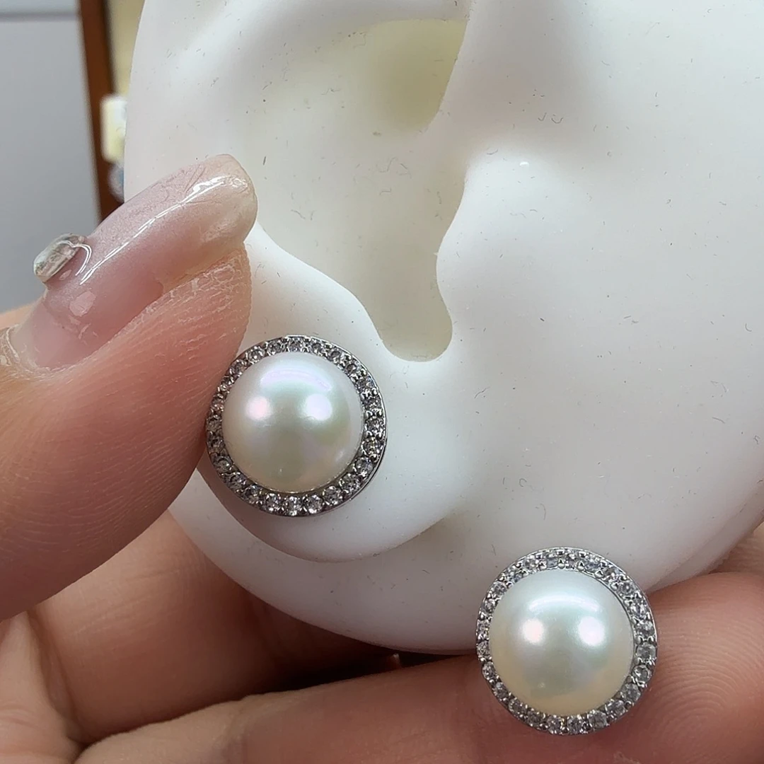 未镶嵌耳饰淡水珍珠