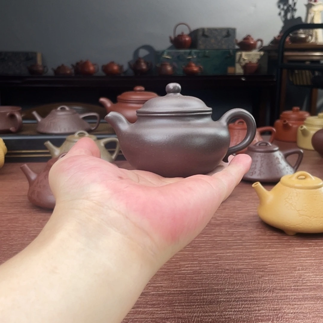 紫砂茶壶宜兴紫砂壶半盘体