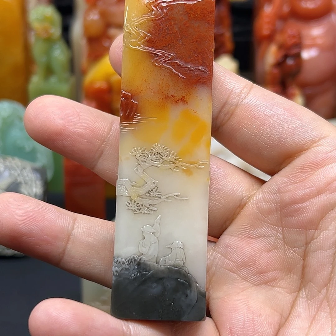 陈***睿寿山石印石印章雕刻工艺