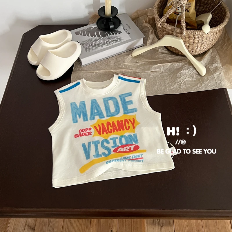 【现货】郝叔童品夏季新款网红2025男童帅气高货美式背心潮HZ52252