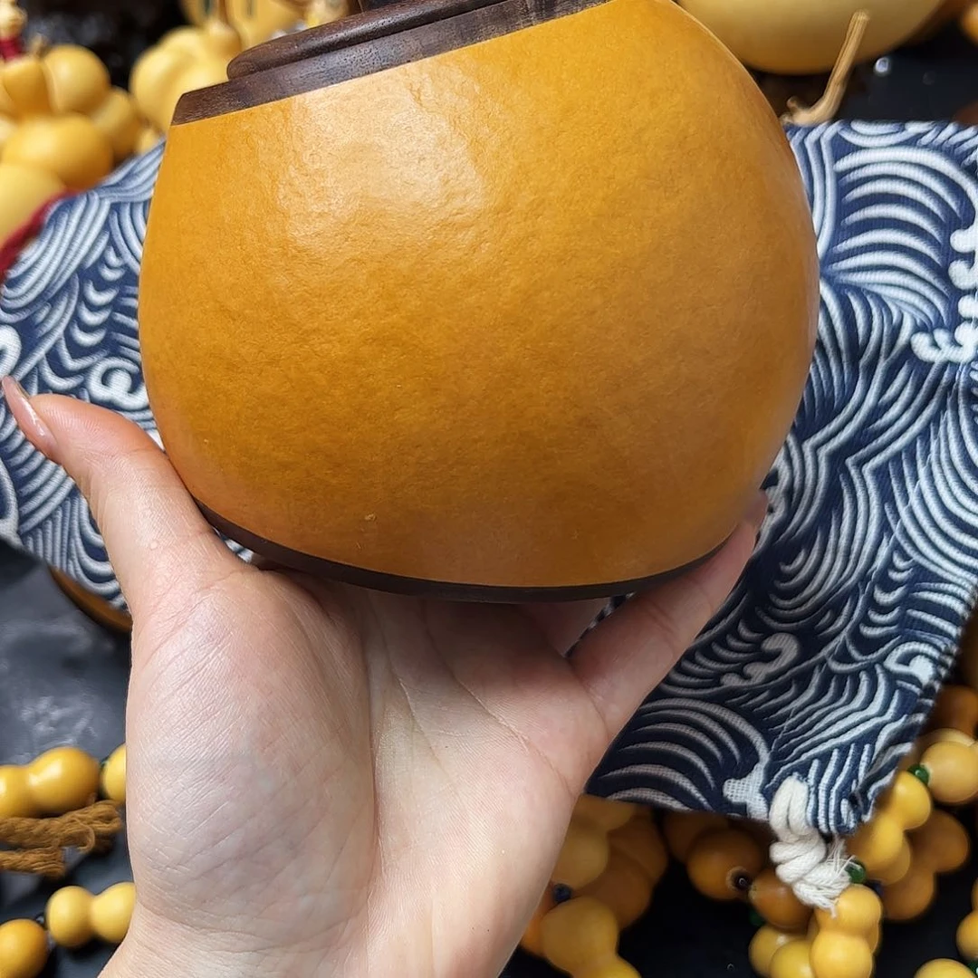 九*爹老皮茶叶罐摆件