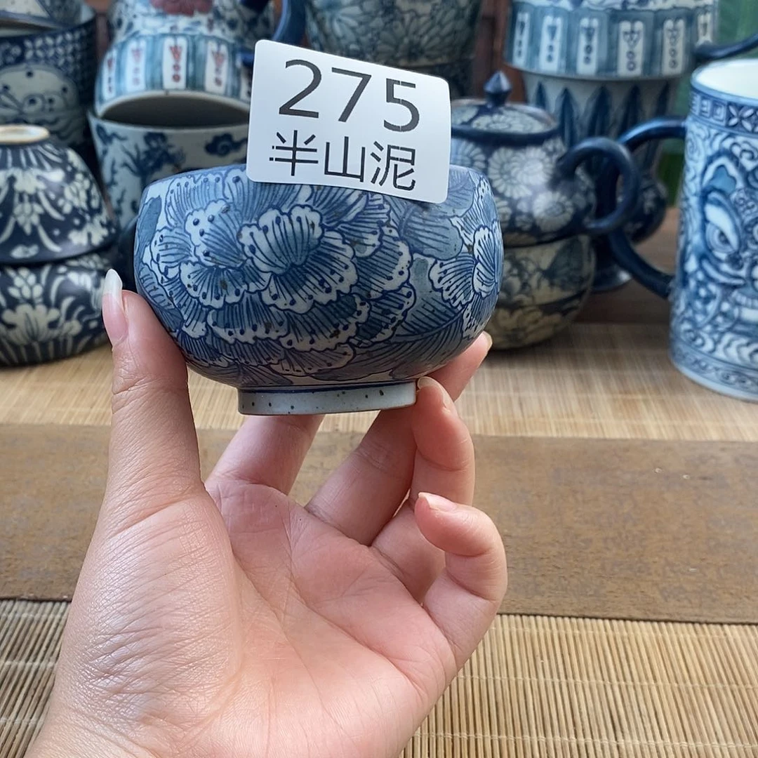 手工手绘青花高温陶瓷
