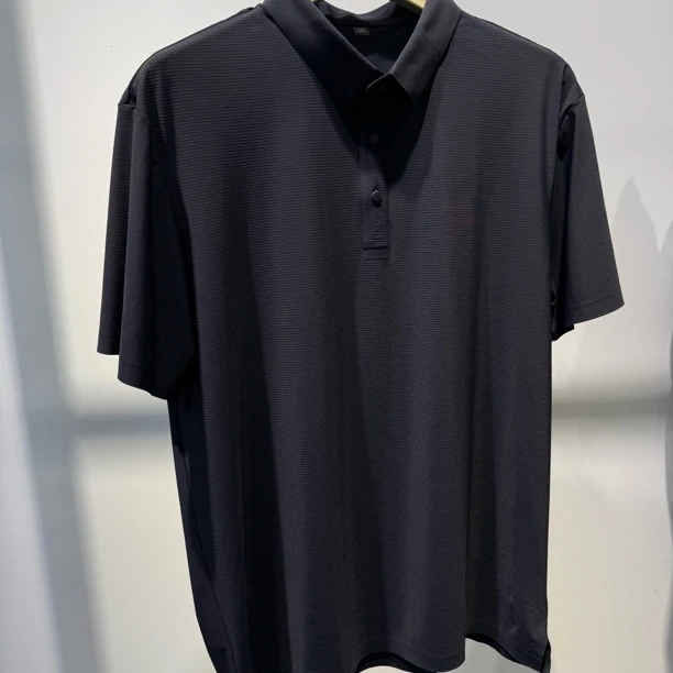 冰丝爽滑速干横纹.无痕压胶POLO衫