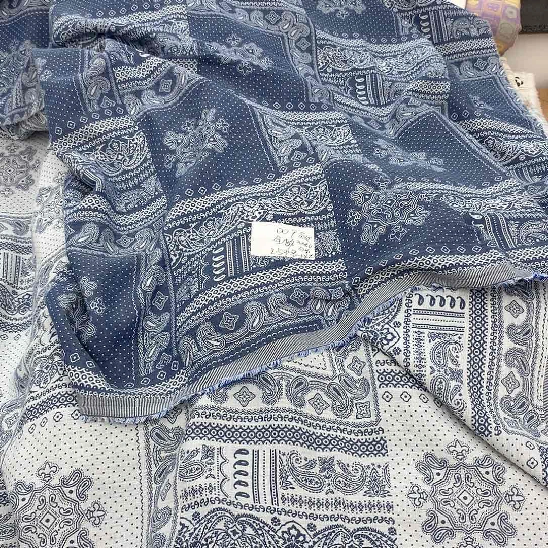 棉009全棉2.5米宽双层纱色织提花A类