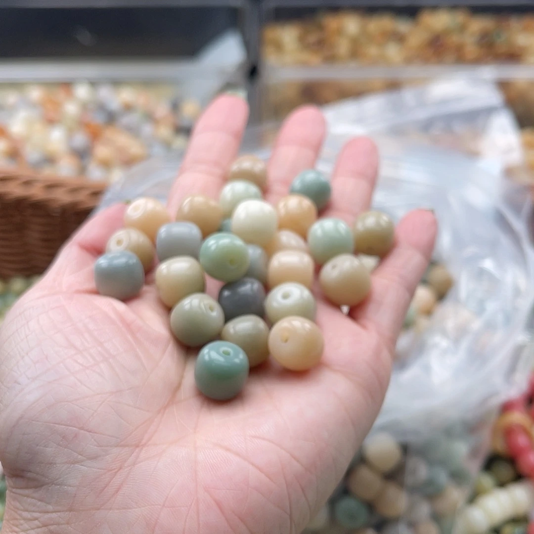 白玉菩提吊坠Q/12mm/55颗