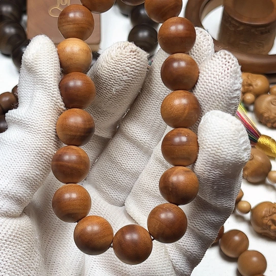 檀香木手串/手链老山檀香1.2横纹