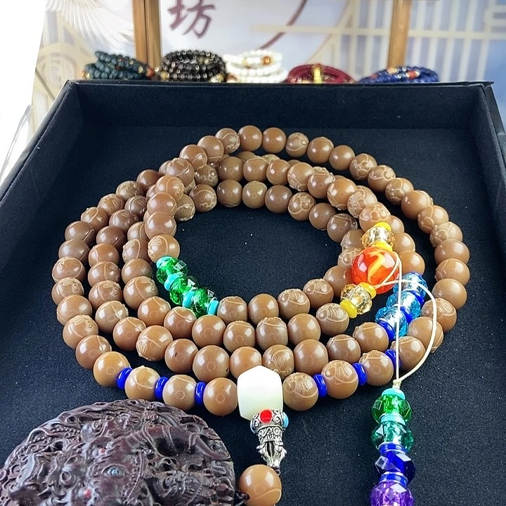 千眼菩提吊坠绿****】菩提