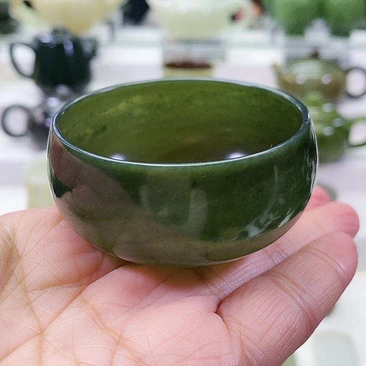 未镶嵌和田玉挂件茶杯70m l