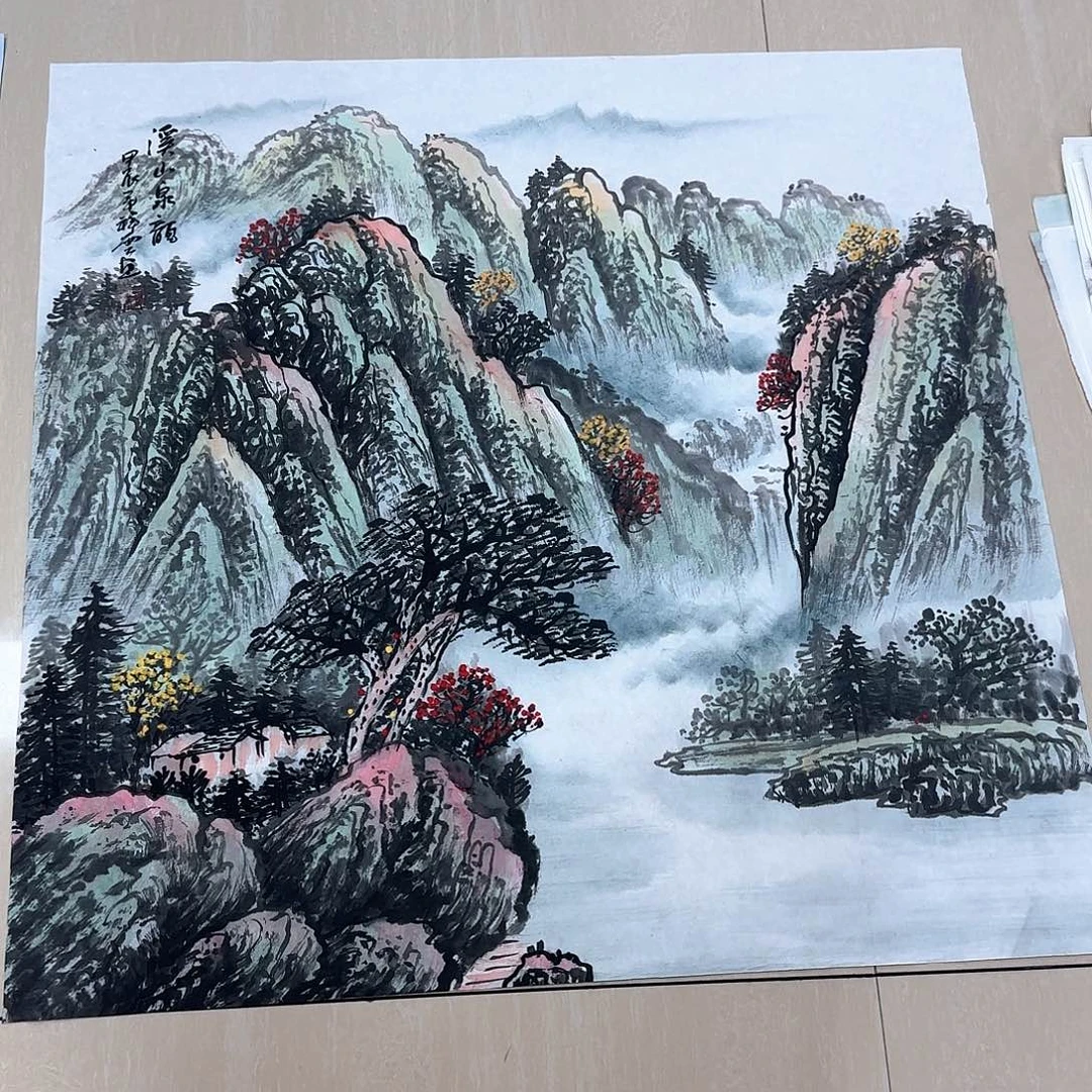 国画国画作品集一个由