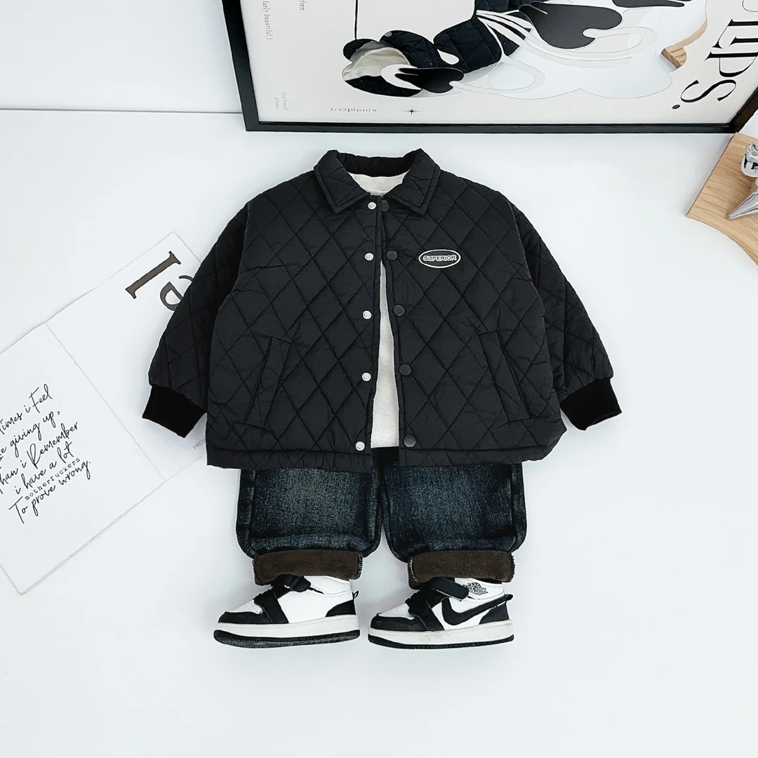 男童加厚外套秋冬季2025新款中大儿童洋气潮BDQ25371悠悠童话童装