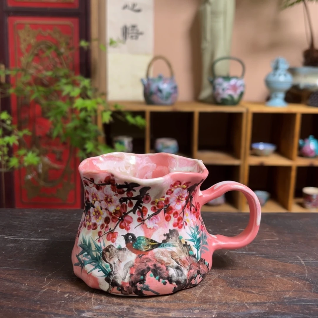 柴烧手工手绘陶瓷