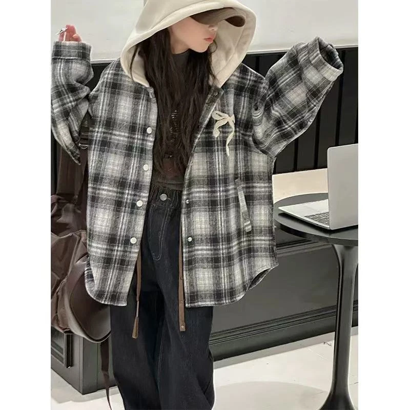 412320《现》精选韩版百搭秋冬休闲时尚连帽外套