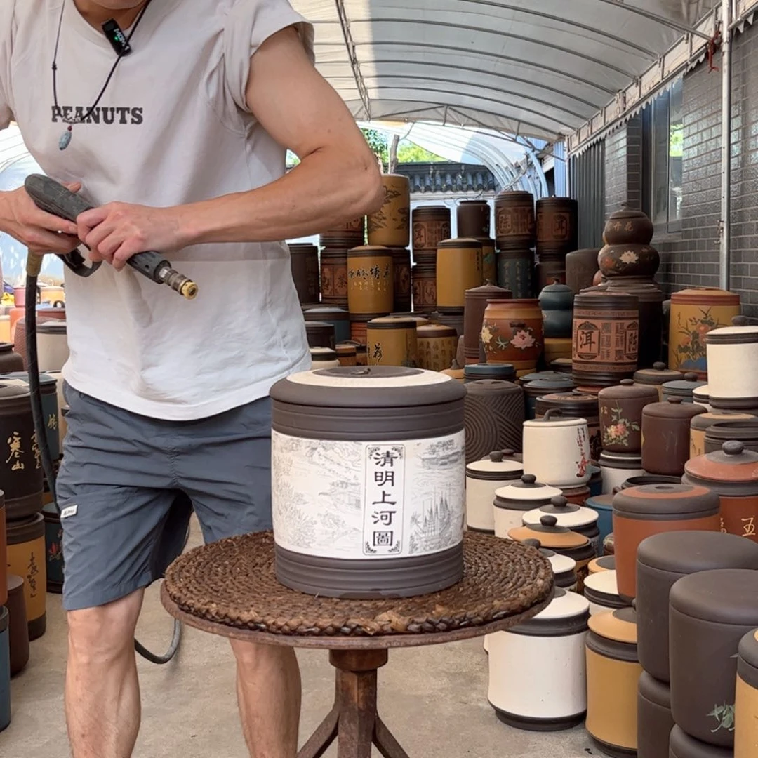 紫砂茶叶罐8饼茶叶罐