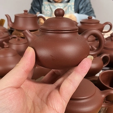 紫砂茶壶约160cc容天原矿紫泥