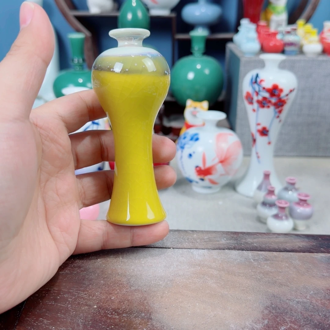 陶瓷手工小花器摆件