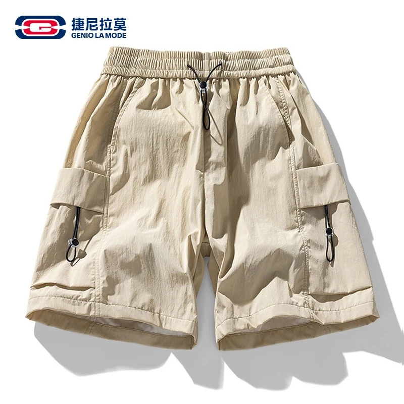 【敖瑞鹏代言】捷尼拉莫工装短裤夏季日系复古机能袋五分裤