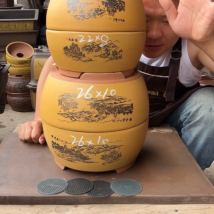 紫砂花盆紫砂花盆