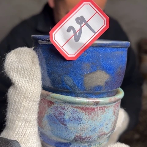 牛家钧窑牛自恒老师钧瓷杯微瑕