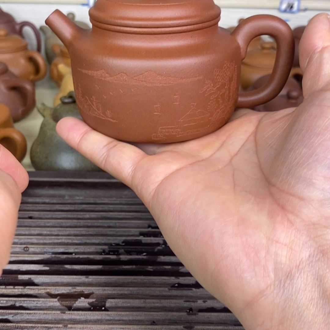 紫砂茶壶德钟原矿深井子紫泥200cc左右0添加