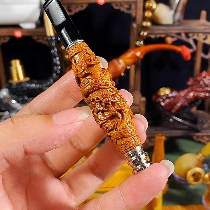 高端定制金丝楠烟嘴
