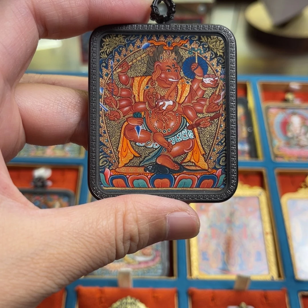 吊坠象鼻 青海热贡唐卡