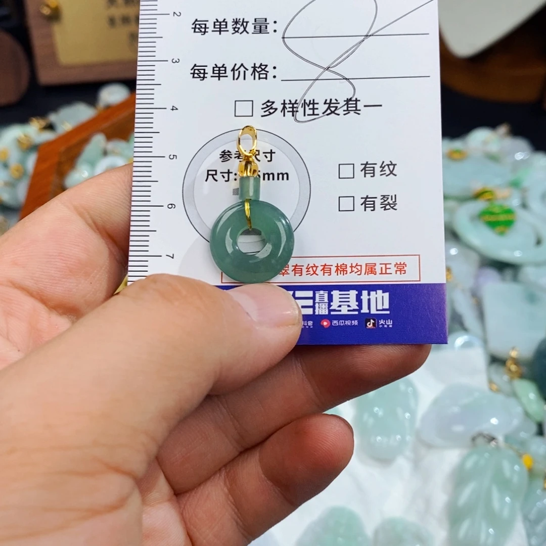 翡翠未镶嵌颈饰775