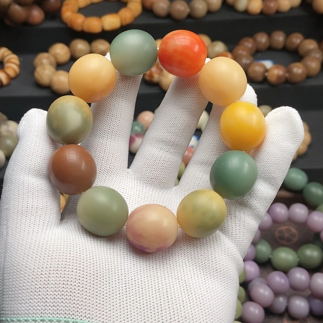 菩提根/象牙果吊坠22mm多宝色鸽子蛋