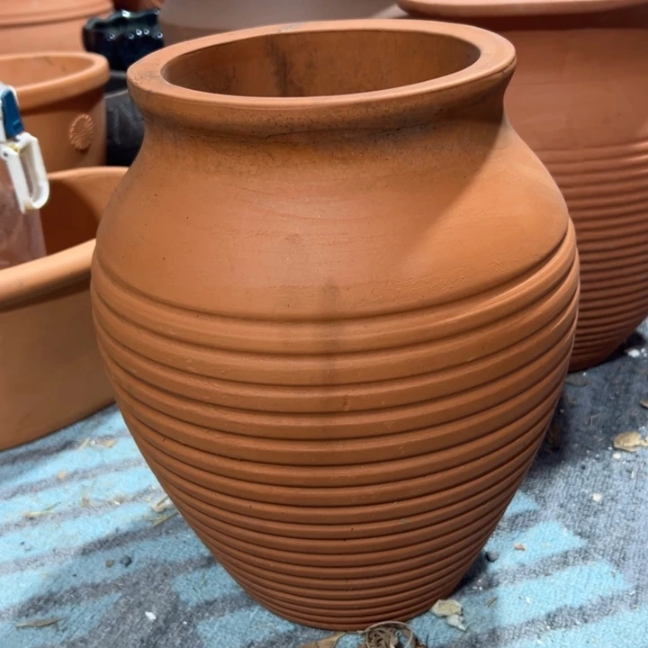 19×30 高温加厚红陶串色