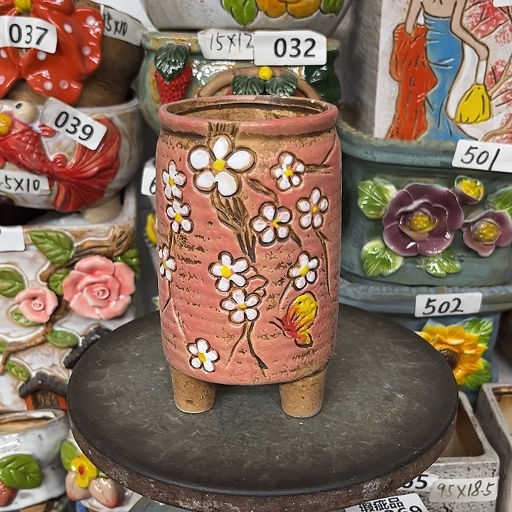 粗陶材质多肉花盆