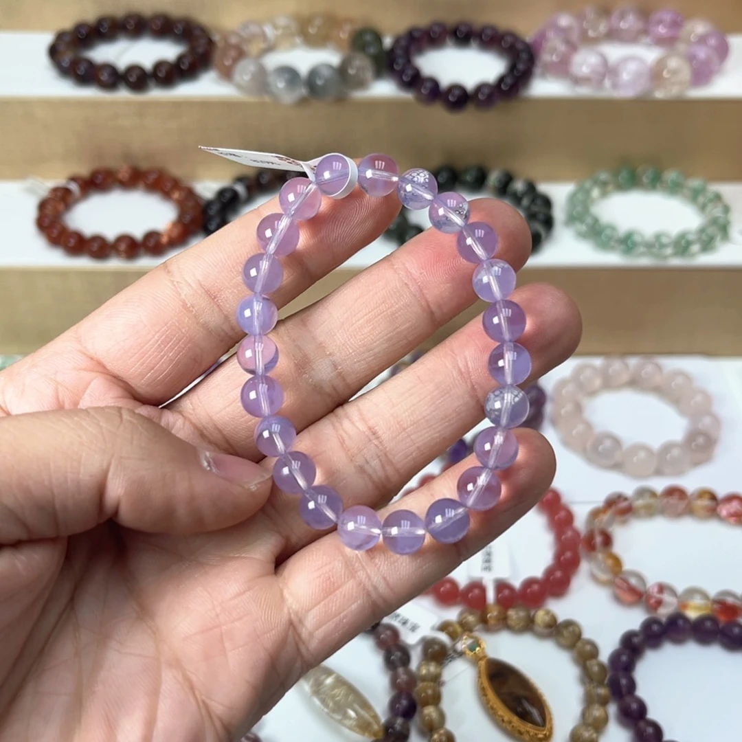 未镶嵌手链水晶紫玉晶