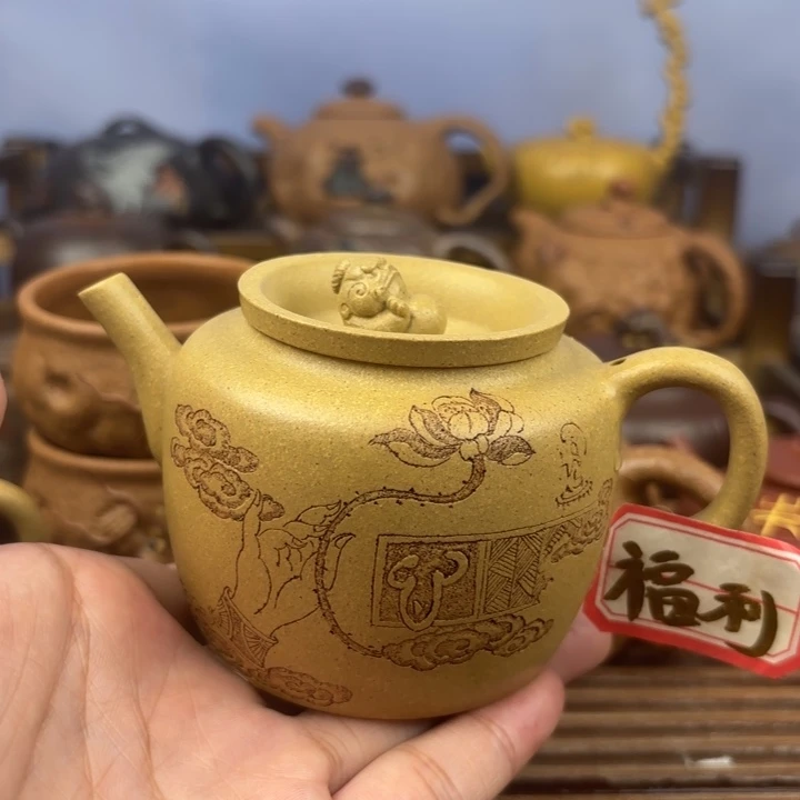 茶壶紫砂貔貅聚宝盆本山段170c