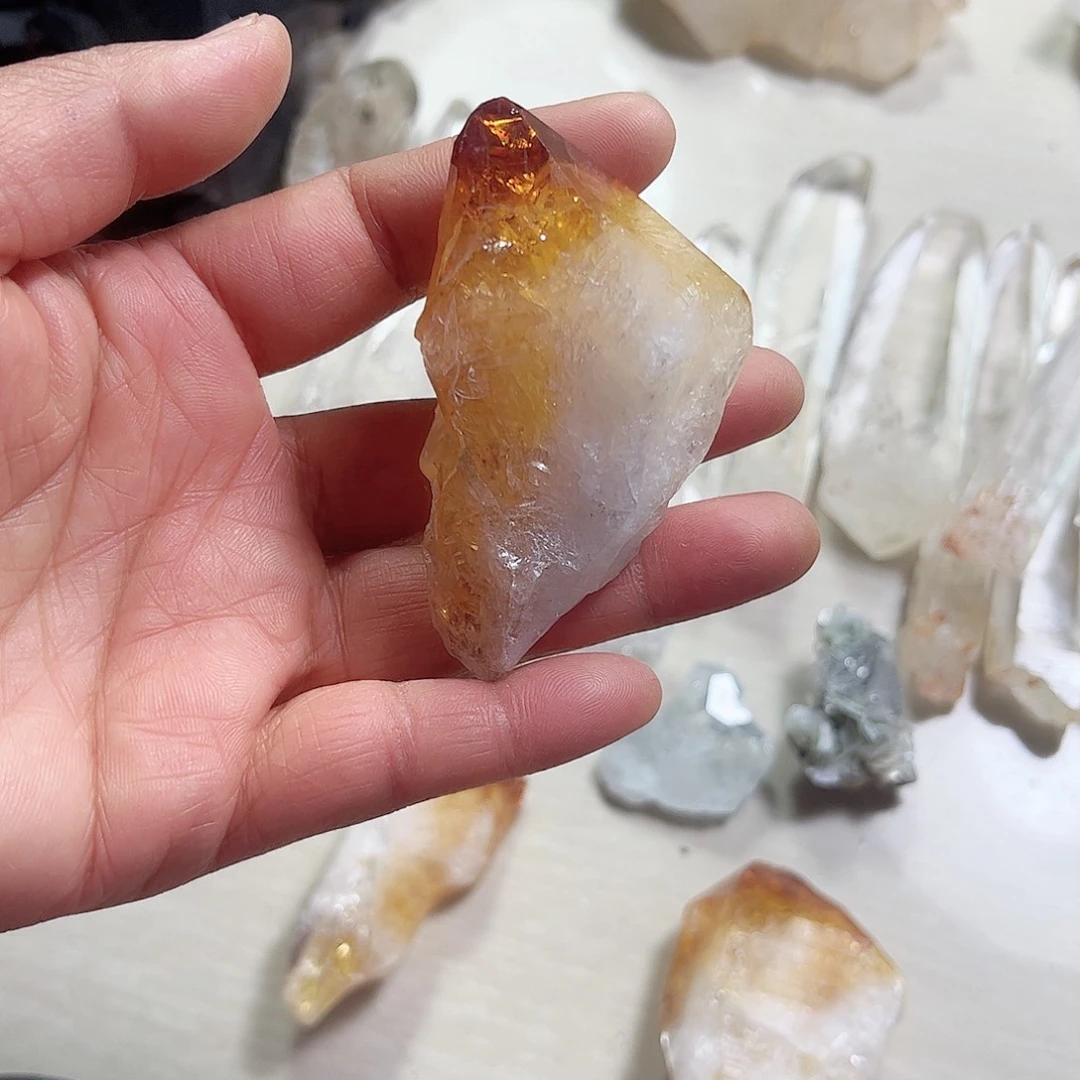 水晶天然水晶原石未镶嵌观*