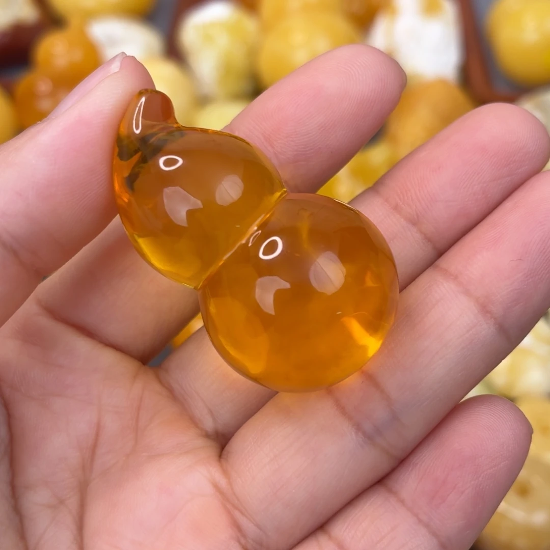 蜜蜡未镶嵌吊坠(不含链)蜜糖净水葫芦