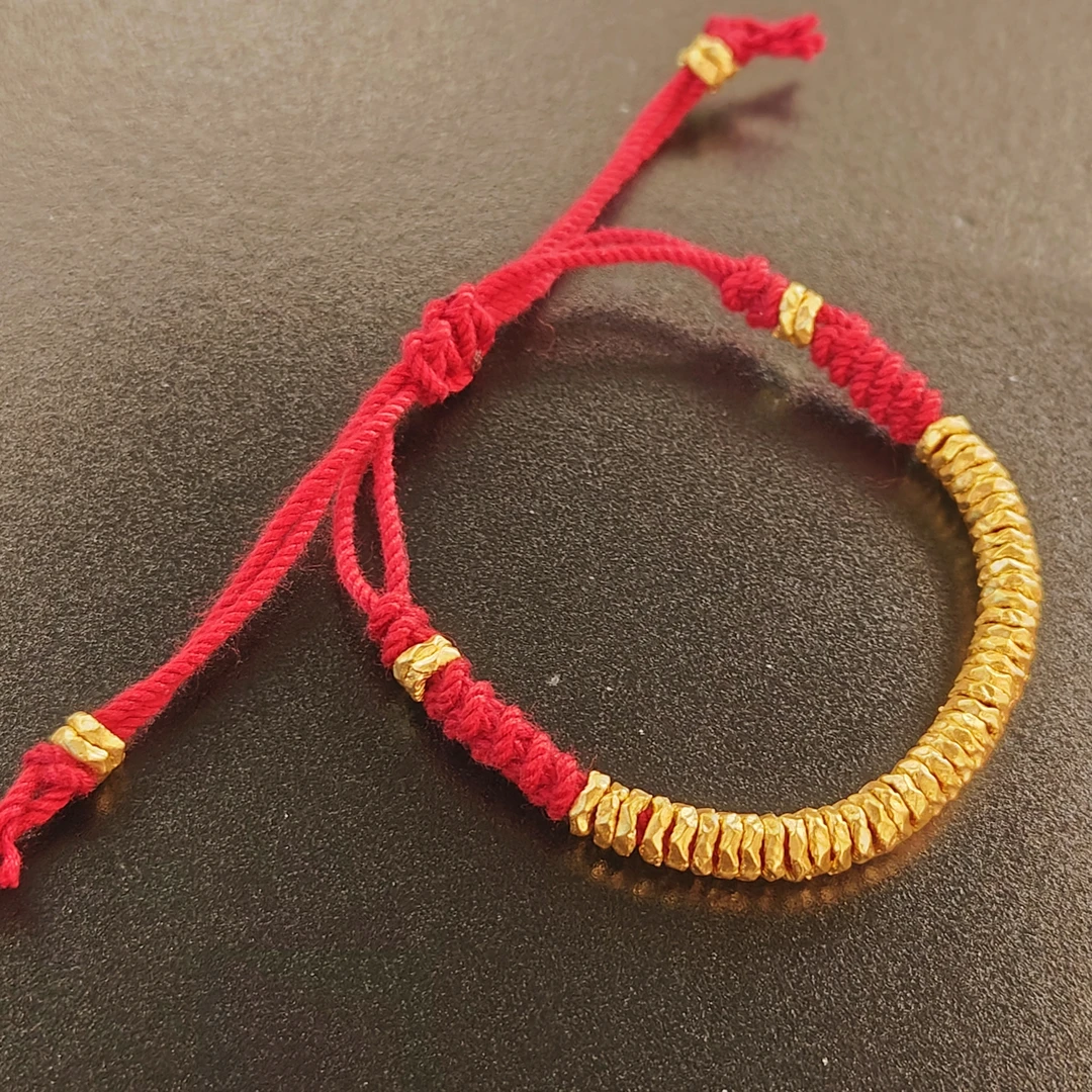 足金卡5盘缠金隔片盘缠碎金时尚精美ZB30048