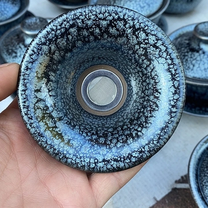 茶盏建盏茶漏一个