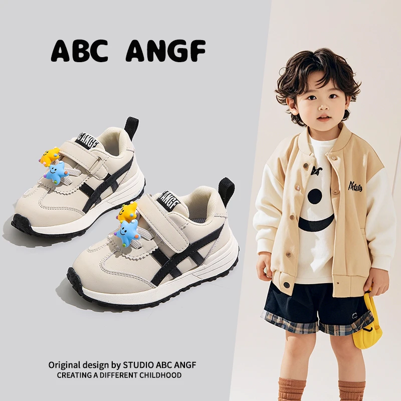 ABC ANGF正品宝宝机能鞋2025春秋新款男童运动鞋女童学步鞋阿甘鞋