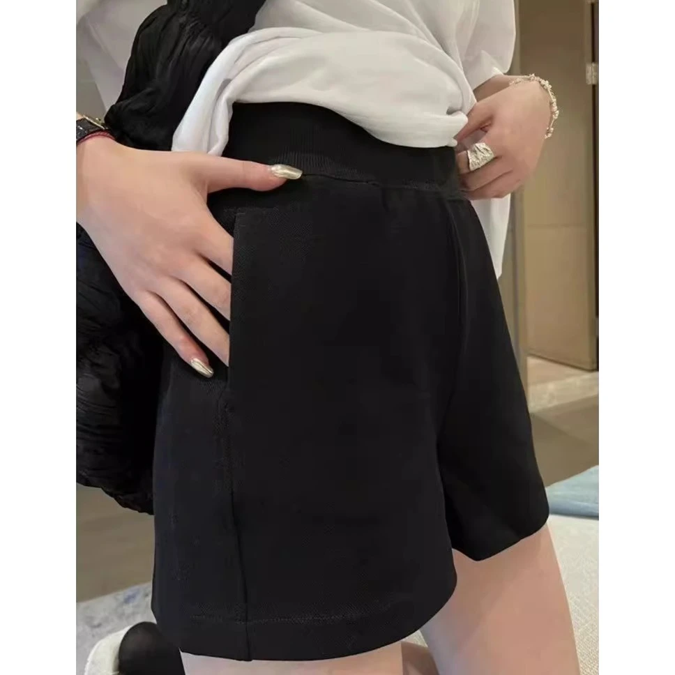 运动休闲短裤女2025夏季薄款大码胖mm梨型显瘦小个子A字阔腿热裤