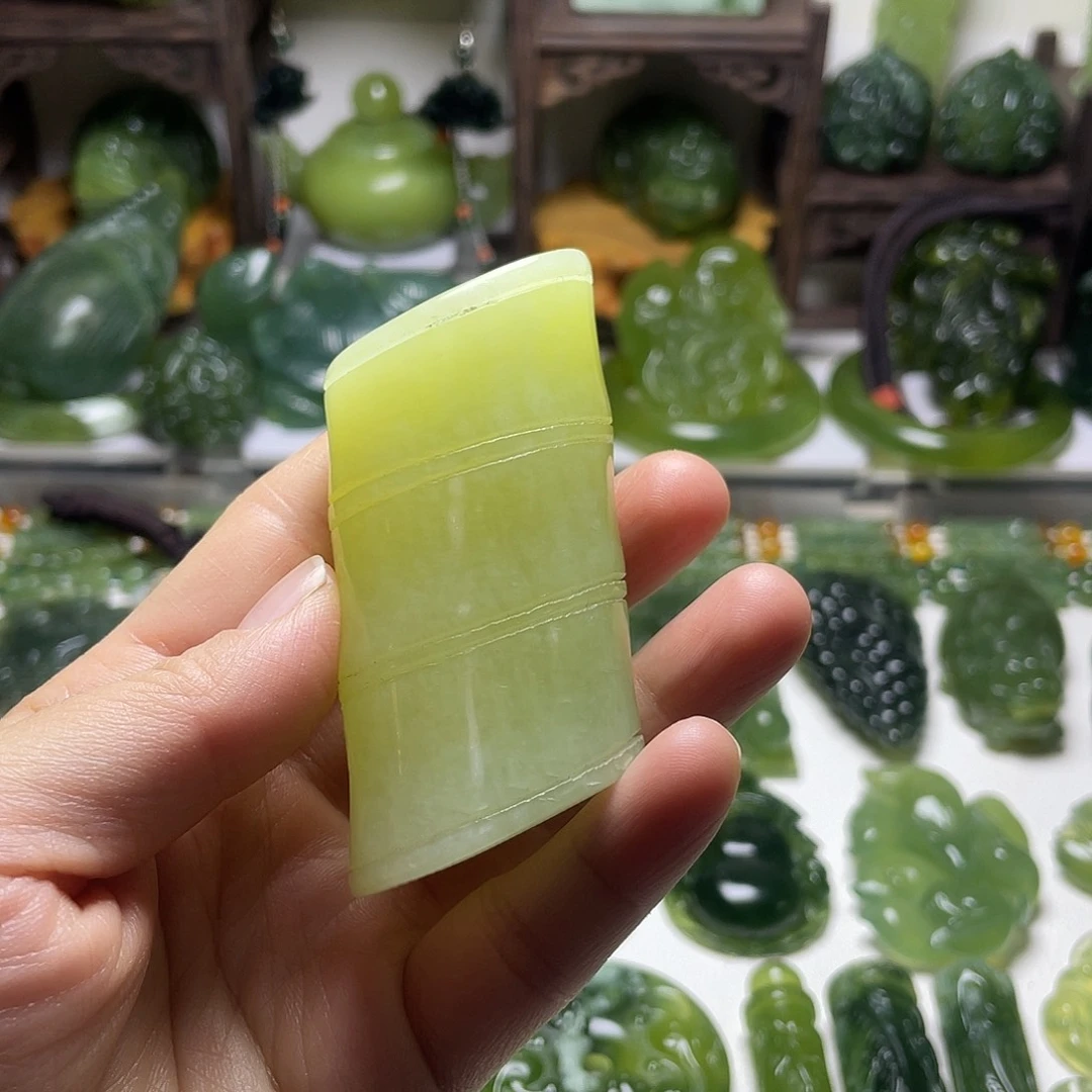 蛇纹石玉未镶嵌手把