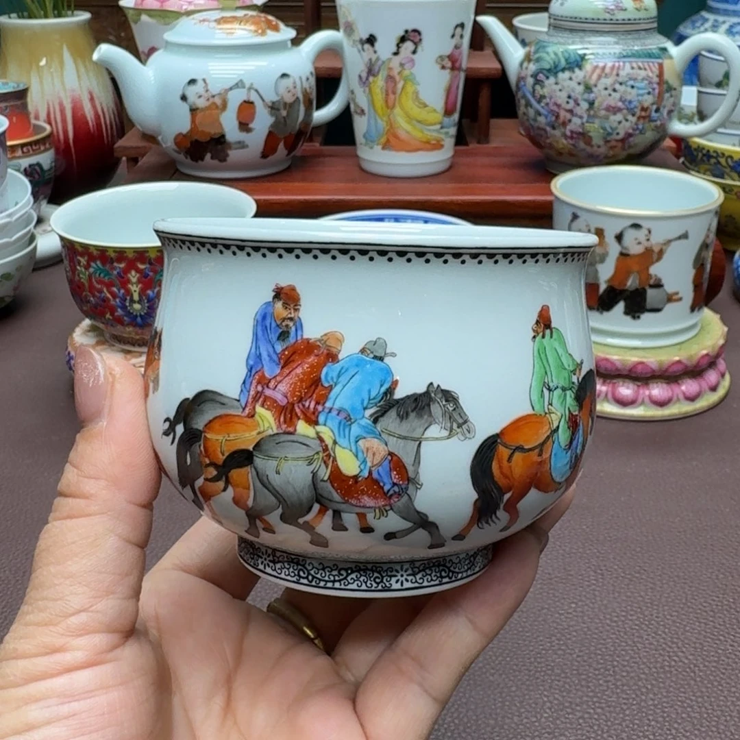 瓷片景德镇仿古手工制作精品展示