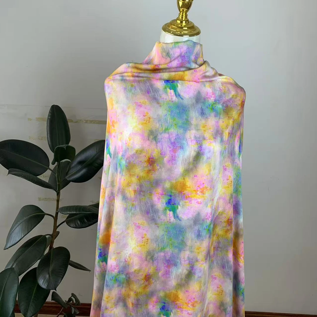 高档服装面料斜文贡缎棉柔软丝滑凉爽