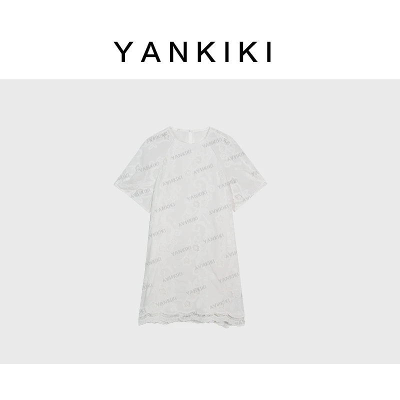 花朵短袖连衣裙  YANKIKI 2025夏季款NEW