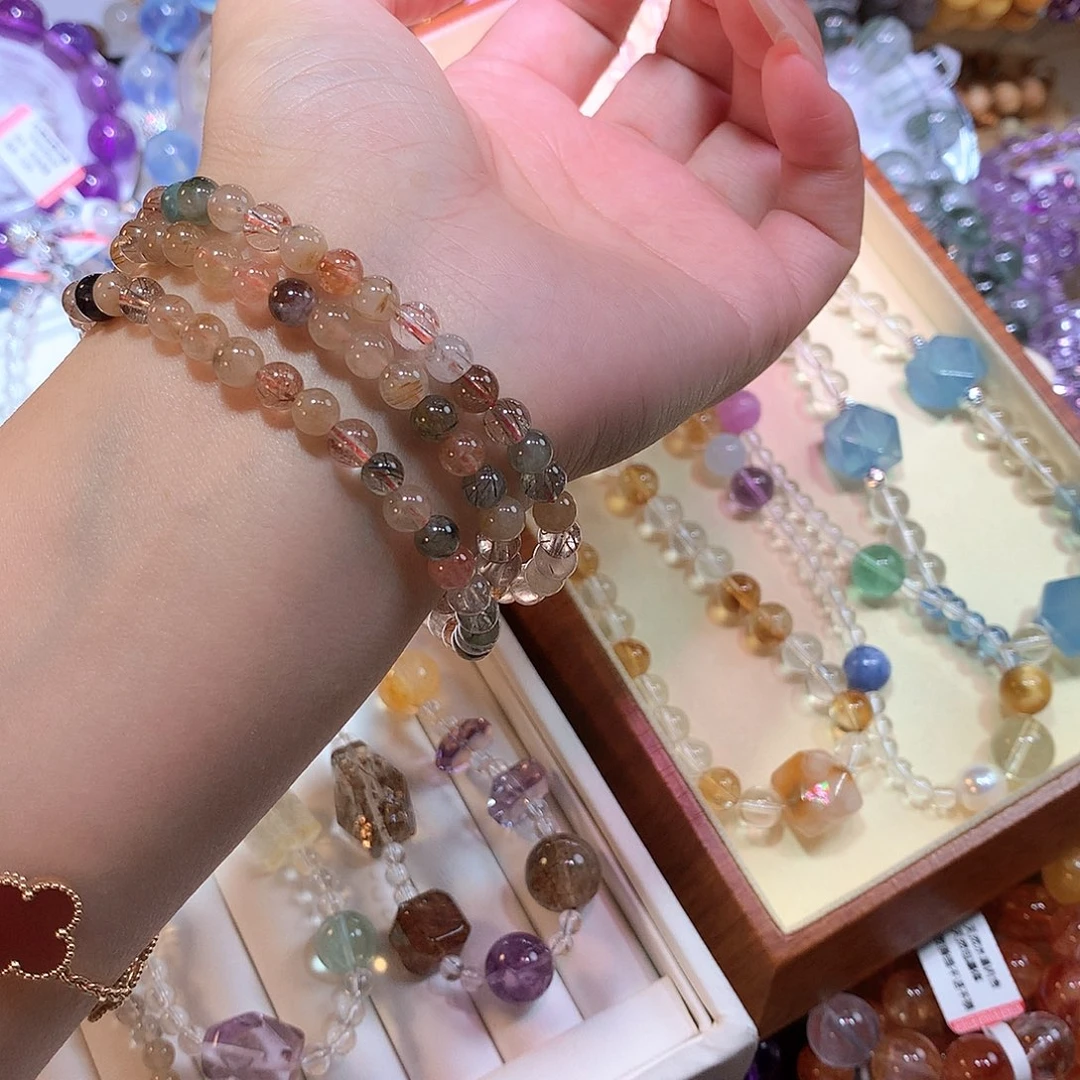 水晶手串未镶嵌彩发