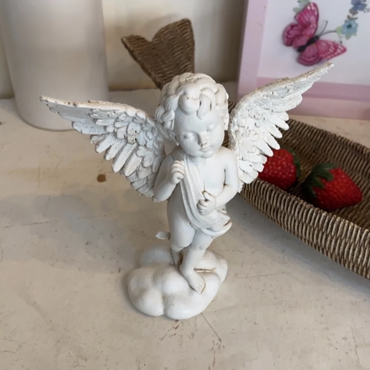 杨***光树脂天使摆件复古安提克斯