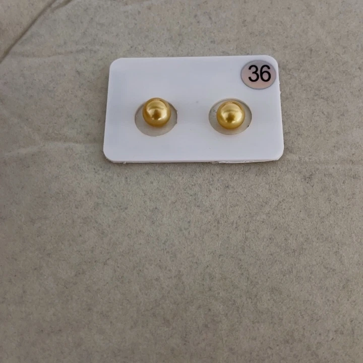 未镶嵌海水珍珠裸珠南洋金珠对珠