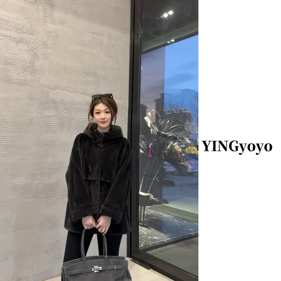 【YINGYOYO】影哥「暖阳」经典百搭水貂天鹅绒整貂YG2253